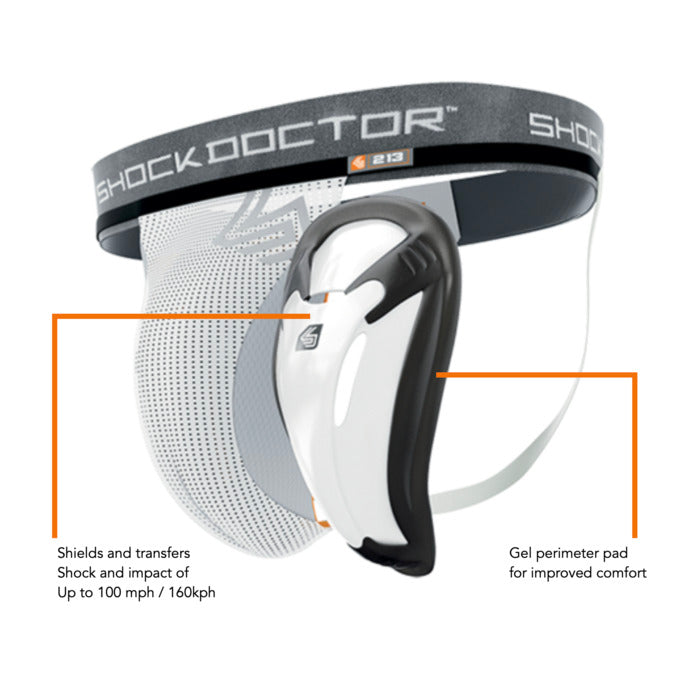 Shock Doctor Core Supporter with Bio-Flex Cup for contact sports protection, view 3