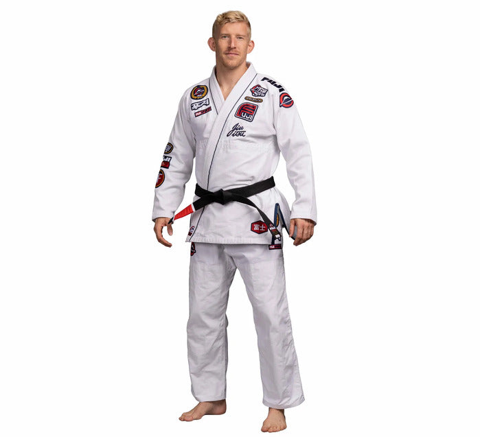 Fuji Suparaito BJJ Gi XTR Edition White left front