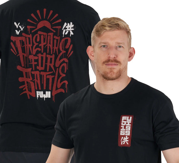Fuji Prepare For Battle T-Shirt - Black for martial arts and everyday wear