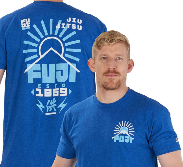 Fuji Rising Sun T-Shirt - Blue