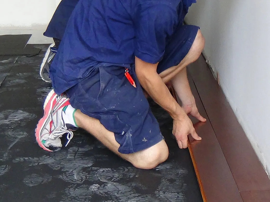 A1 AcoustaMat Underlay under floor boards