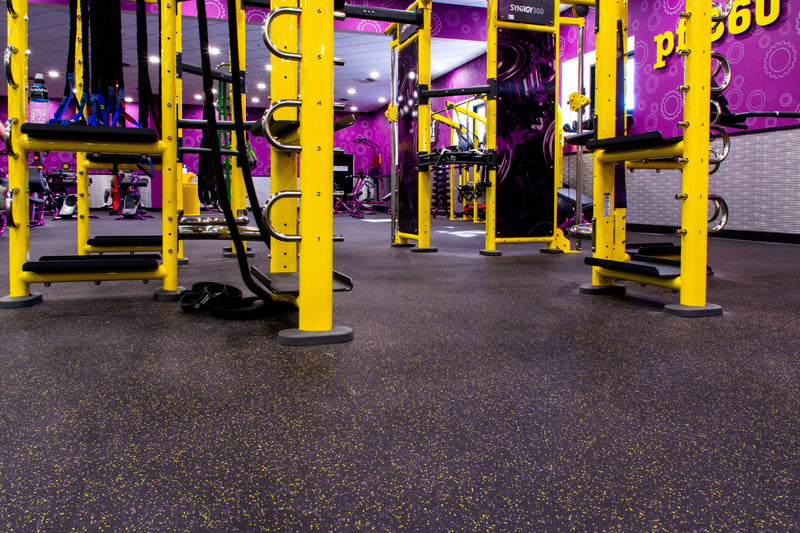 A1 Rolled Rubber Gym Flooring installation