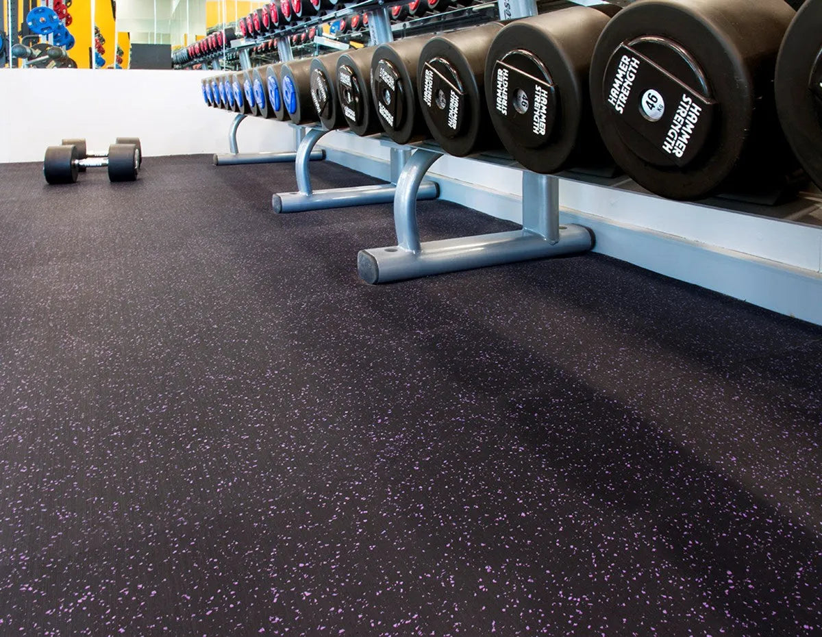 A1 Rolled Rubber Gym Flooring installation 6