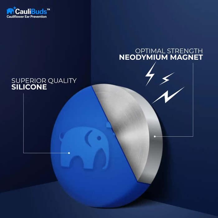 CauliBuds Cauliflower Ear Prevention Kit Magent Breakdown