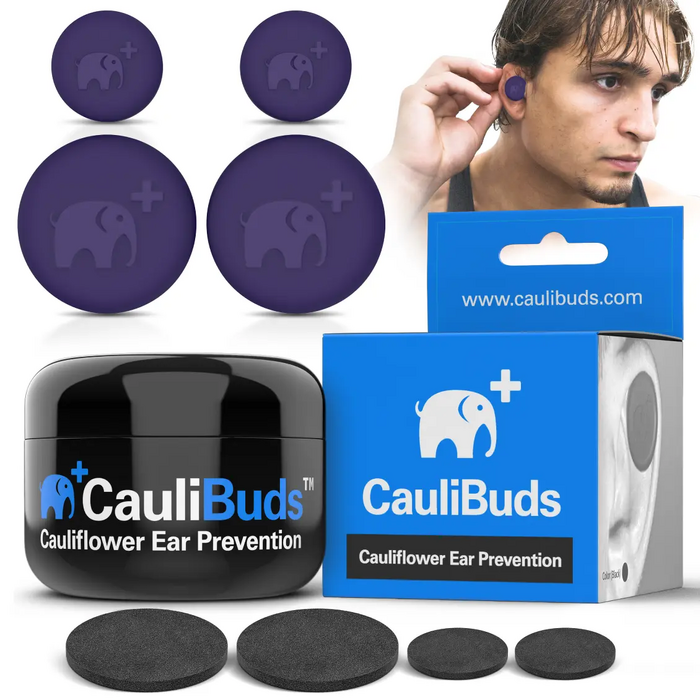CauliBuds Cauliflower Ear Prevention Kit in Purple