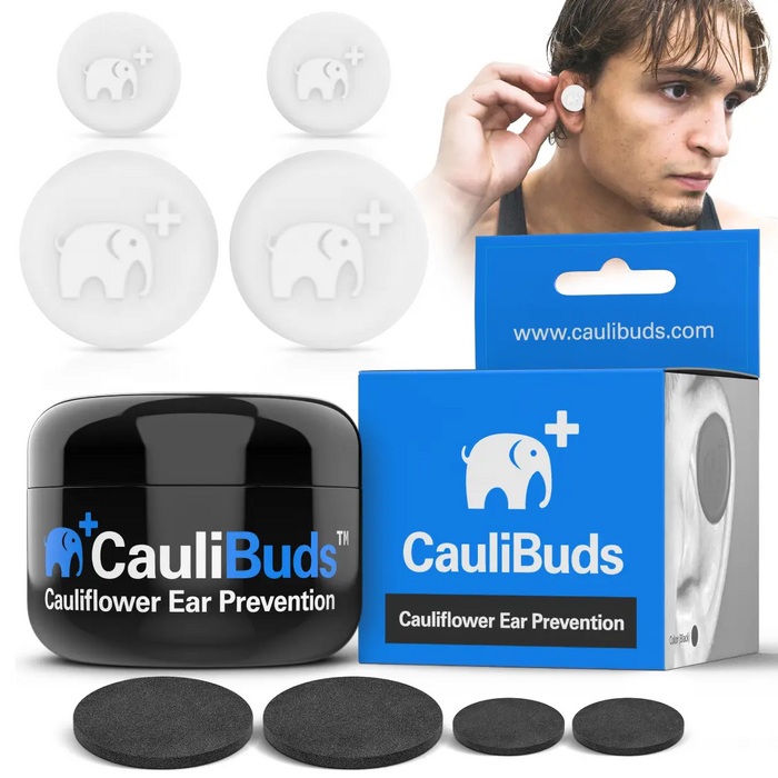 CauliBuds Cauliflower Ear Prevention Kit in White