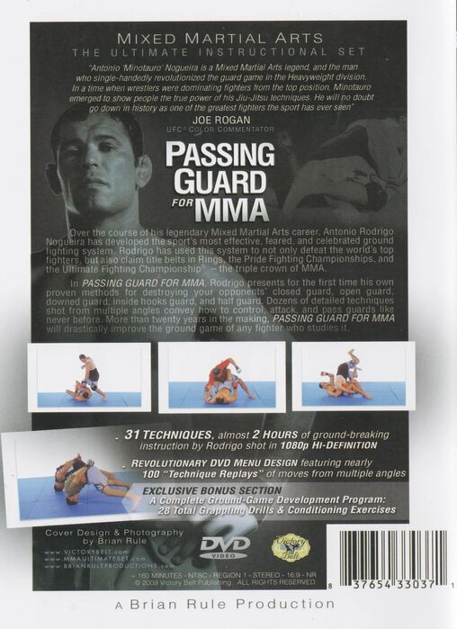 Passing Guard for MMA DVD by Antonio Rodrigo Nogueira, Maximum Sport
