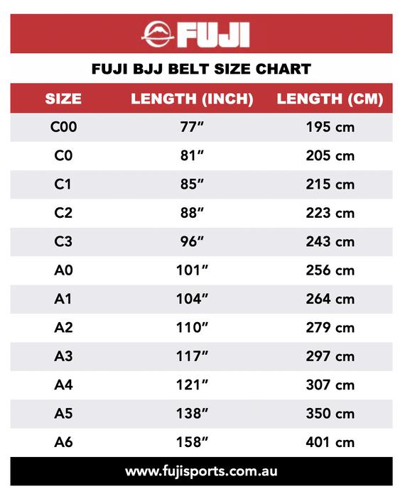 Fuji Kids BJJ Belts