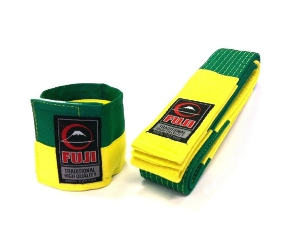 Fuji BJJ Competition Belt & Wrist Band Set for Brazilian jiu-jitsu training, view 3