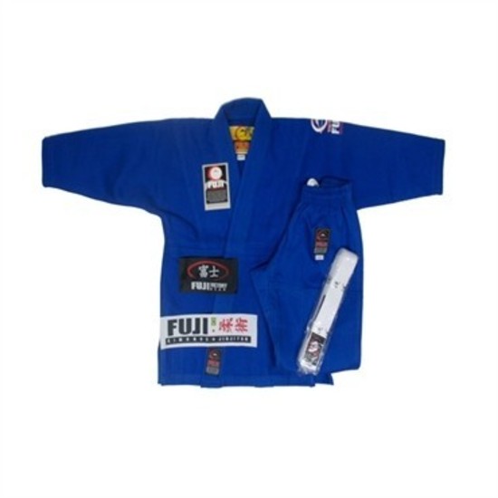 Fuji Kids Jiu-Jitsu Gi - Blue for Brazilian jiu-jitsu training, view 19