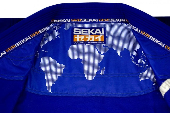 Fuji Sekai 2.0 BJJ Gi - Blue inside jacket details