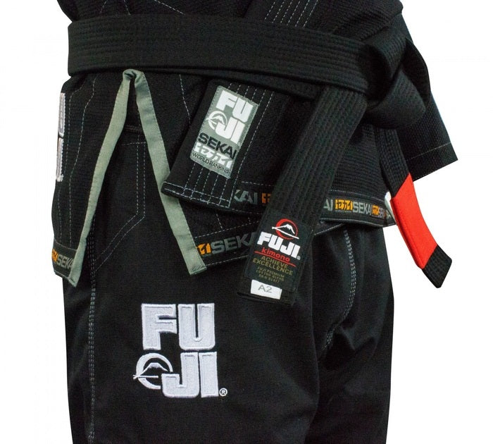 Fuji Sekai 2.0 Jiu-Jitsu Gi - Black right side pant details