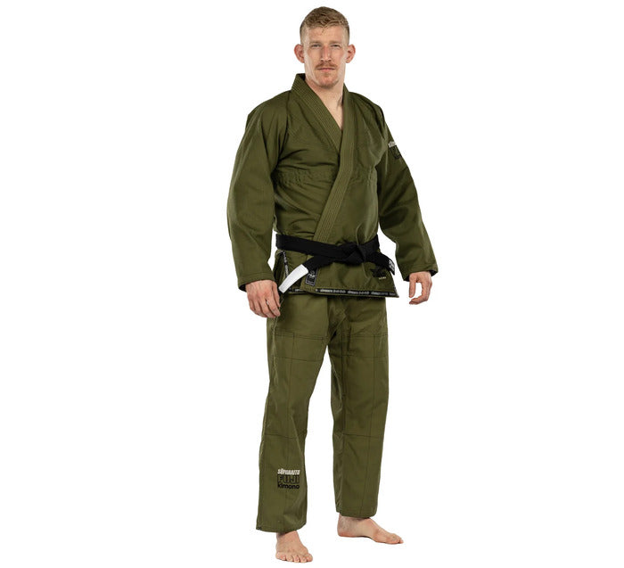 Fuji Suparaito BJJ Gi - Military Green right front