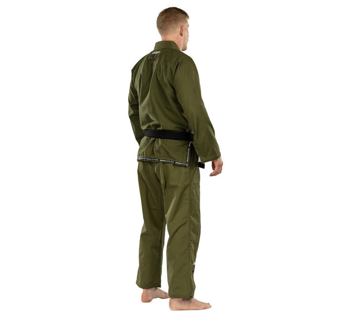 Fuji Suparaito BJJ Gi - Military Green right back