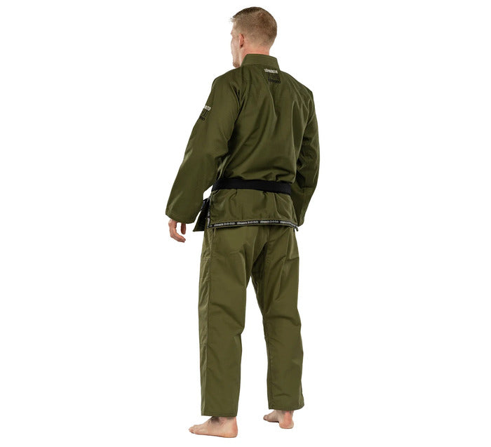 Fuji Suparaito BJJ Gi - Military Green left back