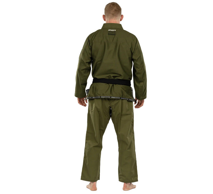 Fuji Suparaito BJJ Gi - Military Green back