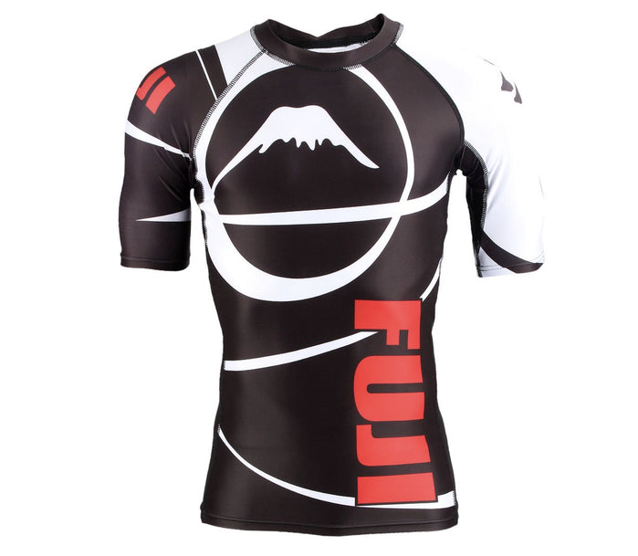 Fuji Freestyle IBJJF Short Sleeve Rash Guard Black