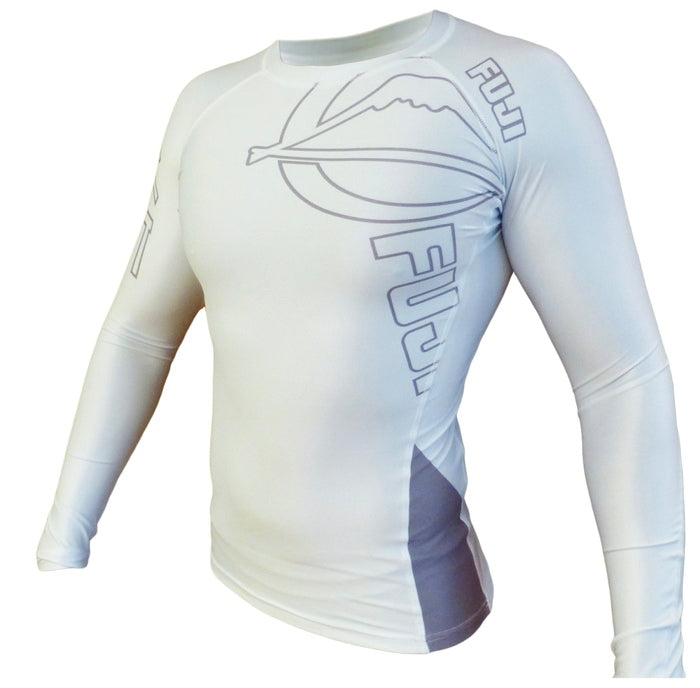 Fuji White Inverted Long Sleeve Rash Guard