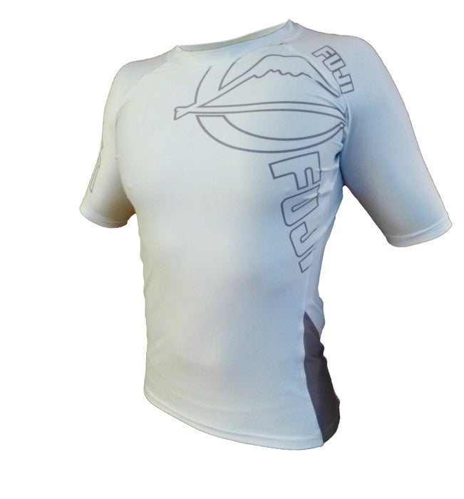Fuji White Inverted Short Sleeve Rash Guard