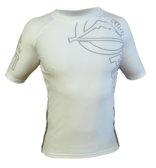 Fuji White Inverted Short Sleeve Rash Guard