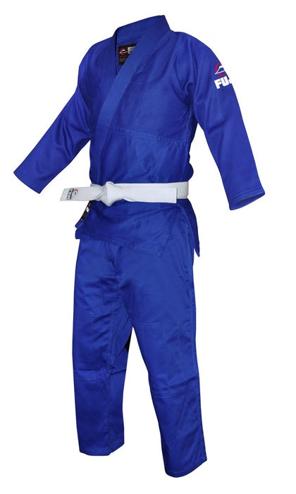 Fuji Kids Single Weave Judo Gi - Blue