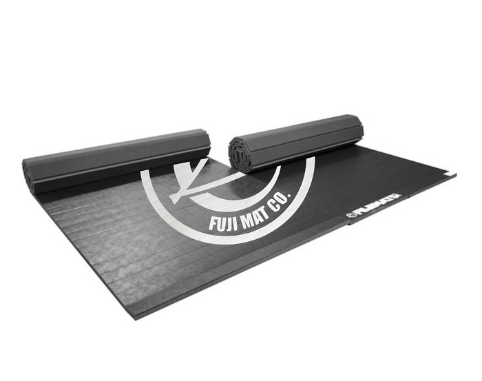 Fuji Submit Everyone Home Roll Out Mats rolled half way