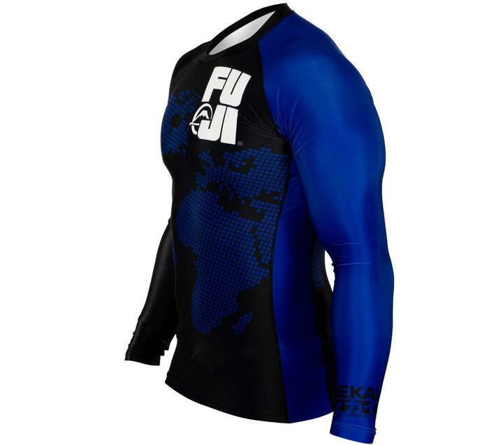 Fuji Sekai 2.0 Blue Ranked Rashguard for BJJ and MMA training, view 2