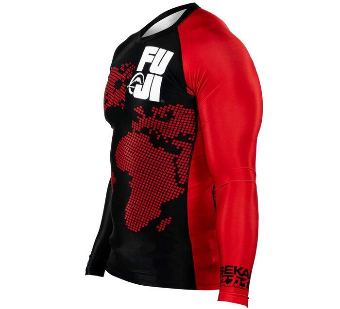 Fuji Sekai 2.0 Black Ranked Rashguard for BJJ and MMA training, view 2
