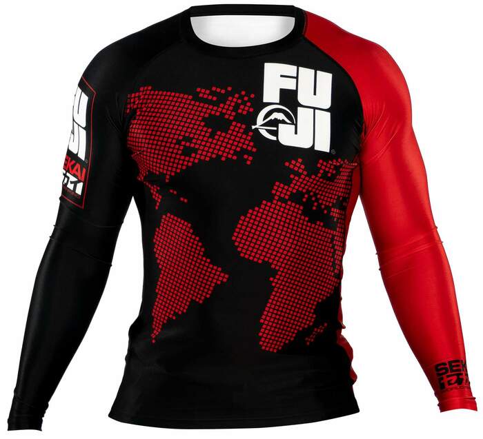 Fuji Sekai 2.0 Black Ranked Rashguard for BJJ and MMA training