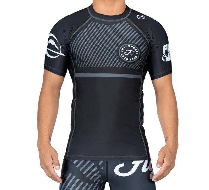 Fuji Script Short Sleeve Rash Guard for BJJ and MMA training, view 3