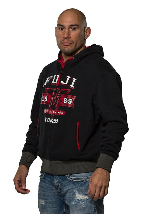 Fuji Tokyo 1969 Full Zip Hoodie for martial arts and everyday wear, view 2
