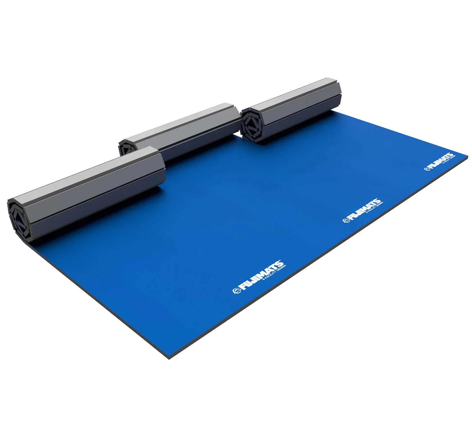 Three Blue Fuji Home Roll Out Mat