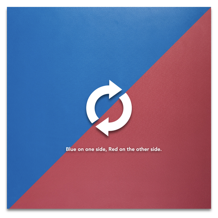 Fuji 25mm Puzzle Mats Blue with reversible Red