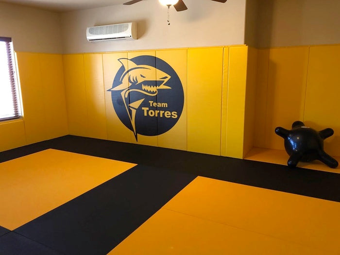 Fuji 6ft Pro Wall Pads in Yellow