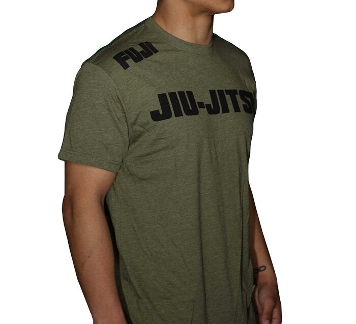 Fuji Army Green BJJ T-Shirt right side view