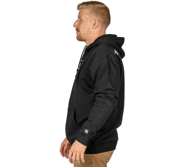 Fuji Black Midnight Collegiate Pull Over Hoodie left side view