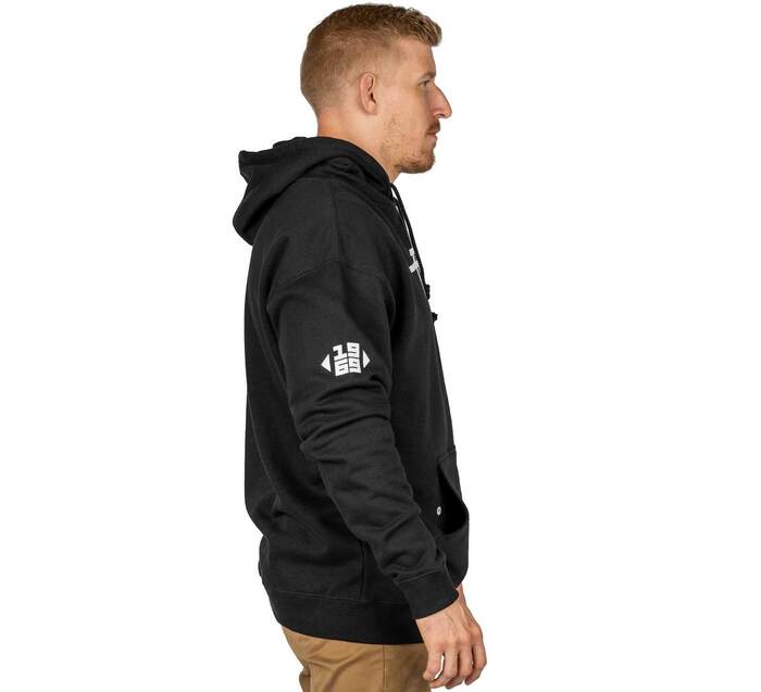 Fuji Black Midnight Collegiate Pull Over Hoodie right side view