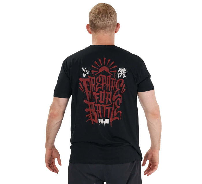 Fuji Black Prepare For Battle T-Shirt back view