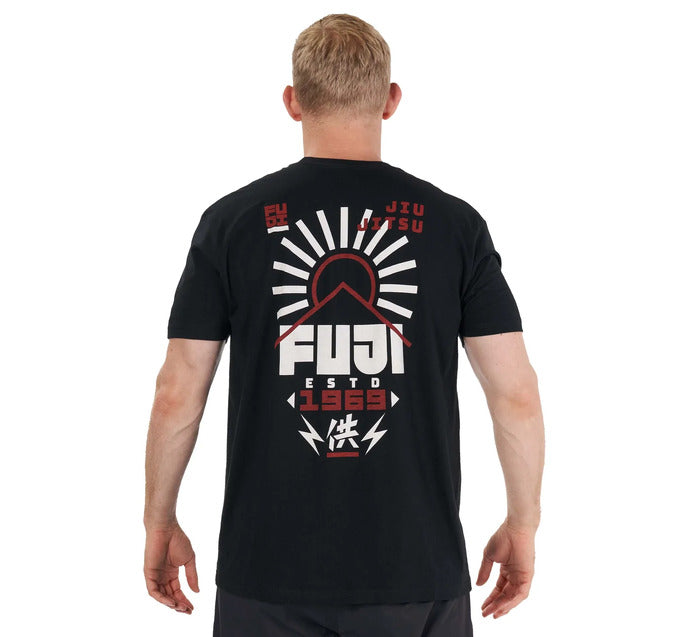 Fuji Black Rising Sun T-Shirt Back view