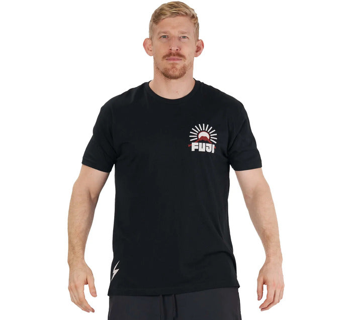 Fuji Black Rising Sun T-Shirt front view