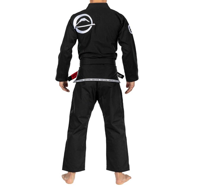 Fuji Black Submit Everyone BJJ Gi back view