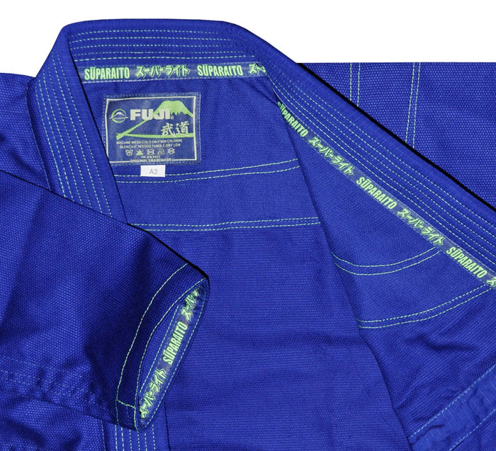 Fuji Blue Suparaito BJJ Gi inside jacket