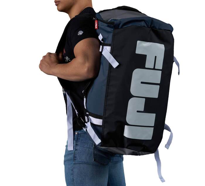 Fuji Comp Convertible Backpack Duffle Bag blue and black