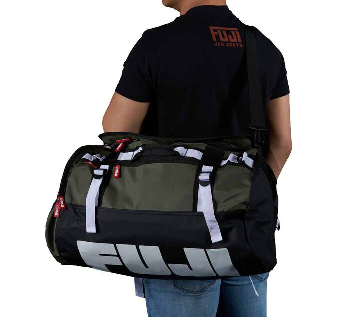Fuji Comp Convertible Backpack Duffle Bag green and black