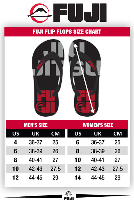 Fuji Flip Flop Size Chart