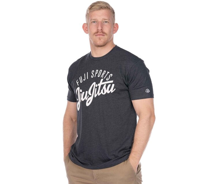 Fuji Grey Jiu-Jitsu Flow T-Shirt side on view