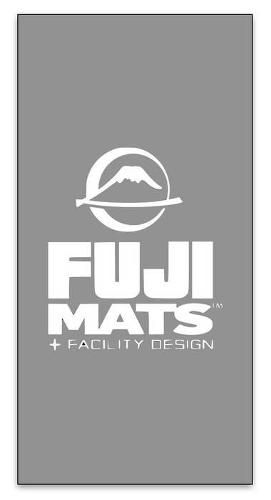 Fuji Grey MMA Mat with Fuji Mats logo