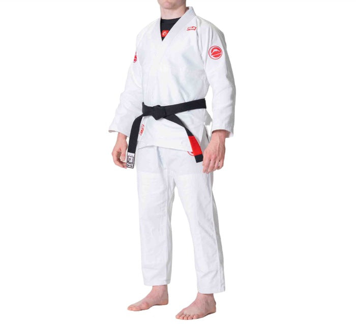 Fuji IBJJF Competition BJJ Gi White front left side