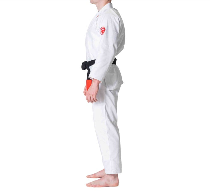 Fuji IBJJF Competition BJJ Gi White left side view