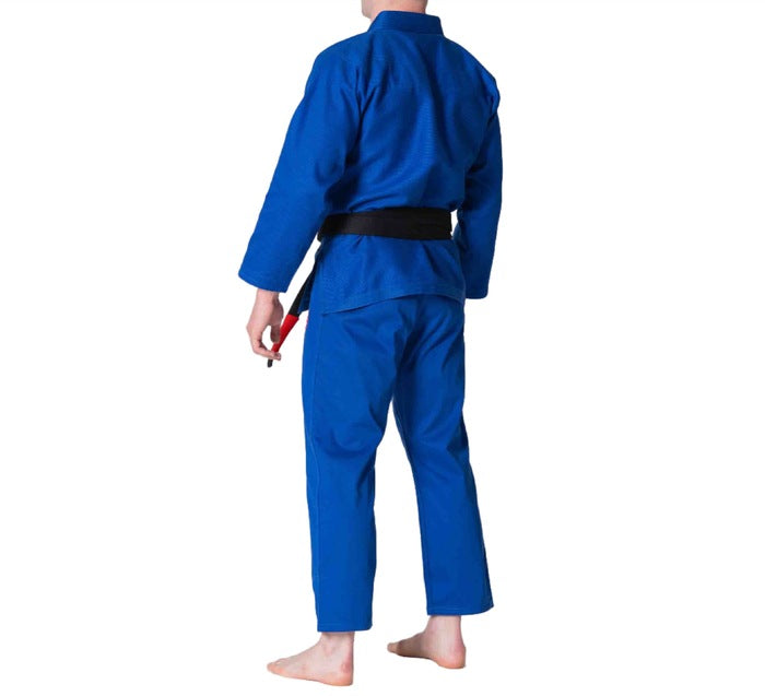 Fuji IBJJF Competition Gi Blue back left side view